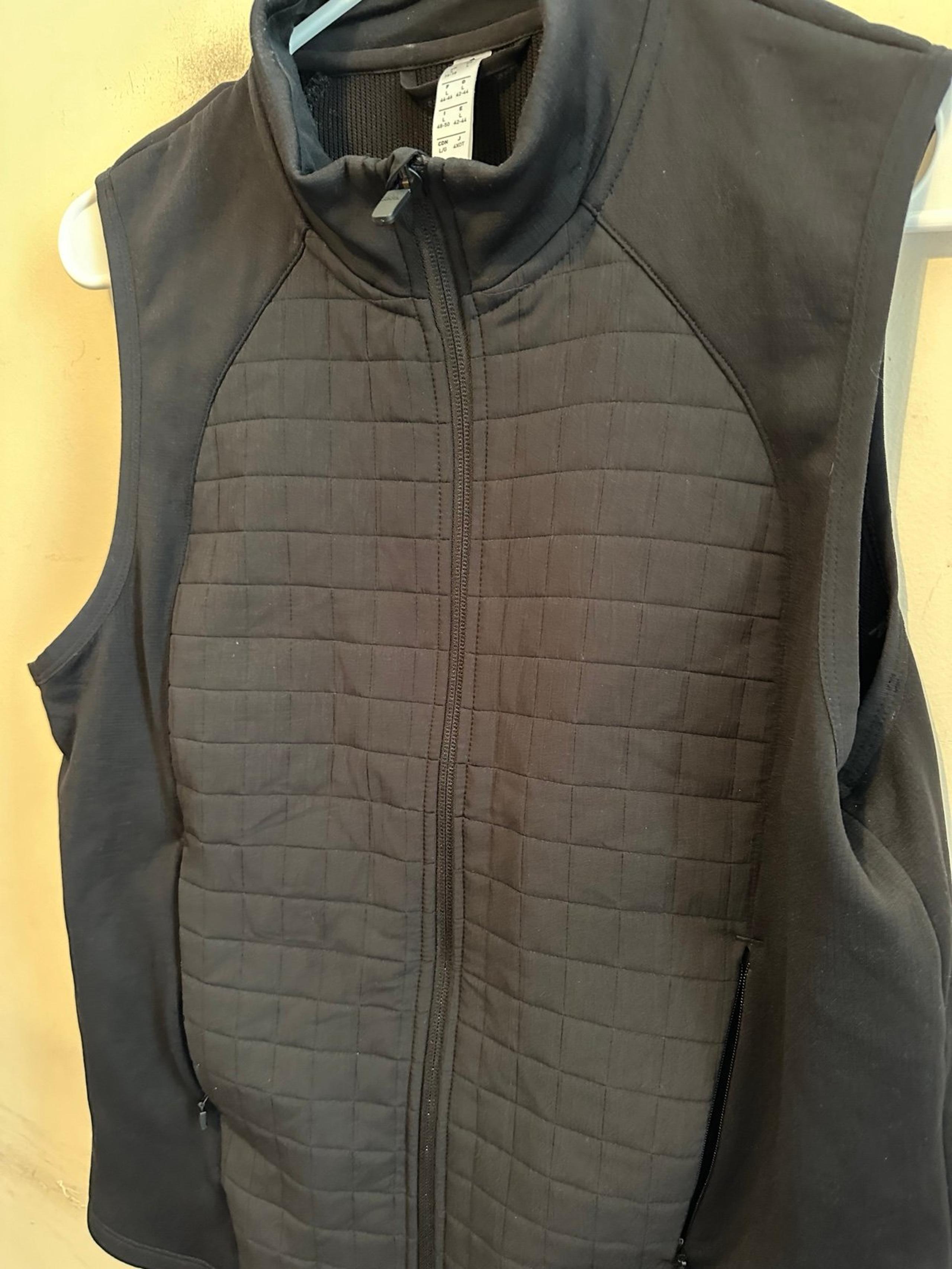 Adidas Climawarm Vest Women’s Large Full Zip Black