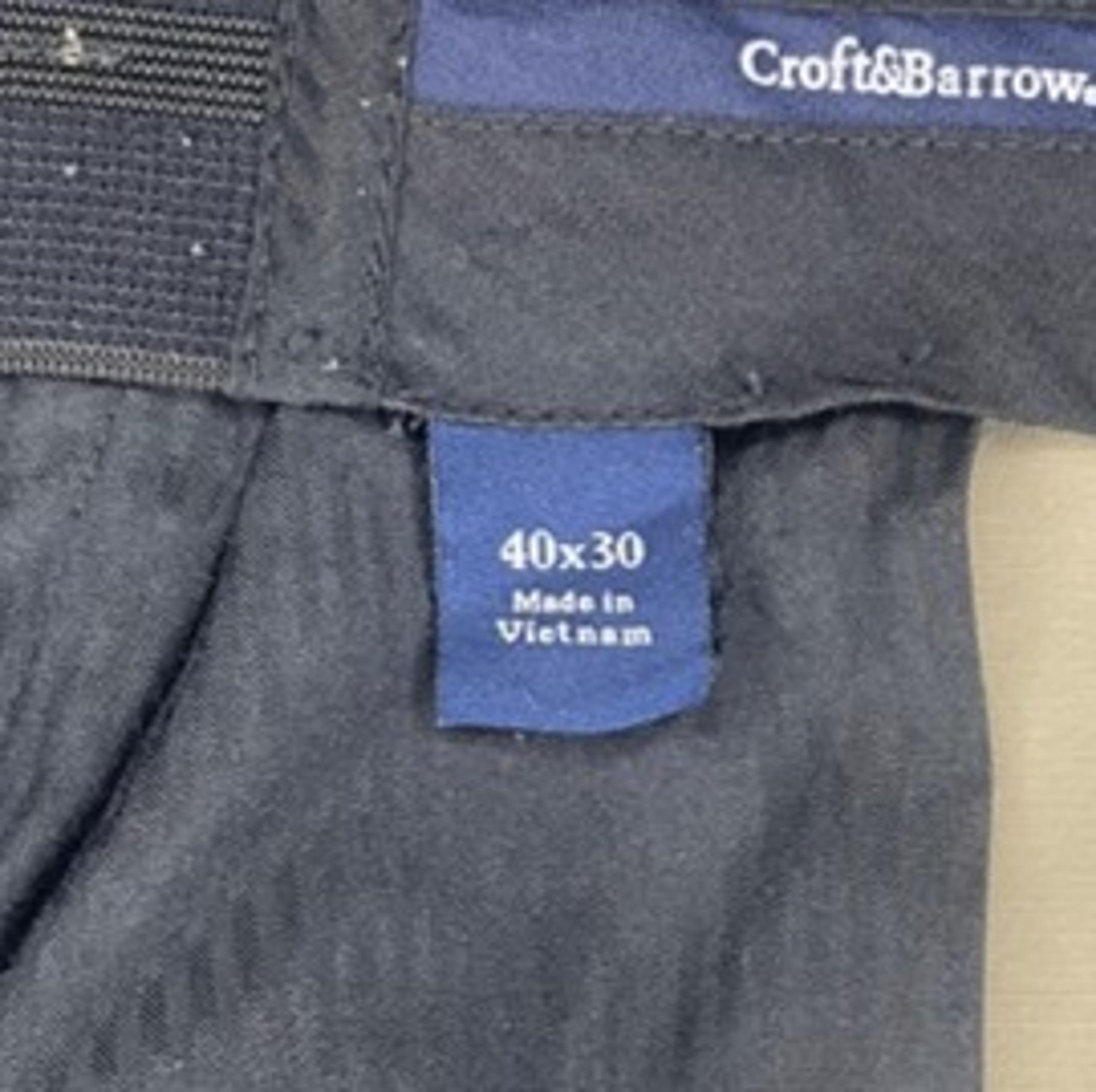 Croft & Barrow Men's Beige Khaki Pants 40x30 Straight Fit Flat Front