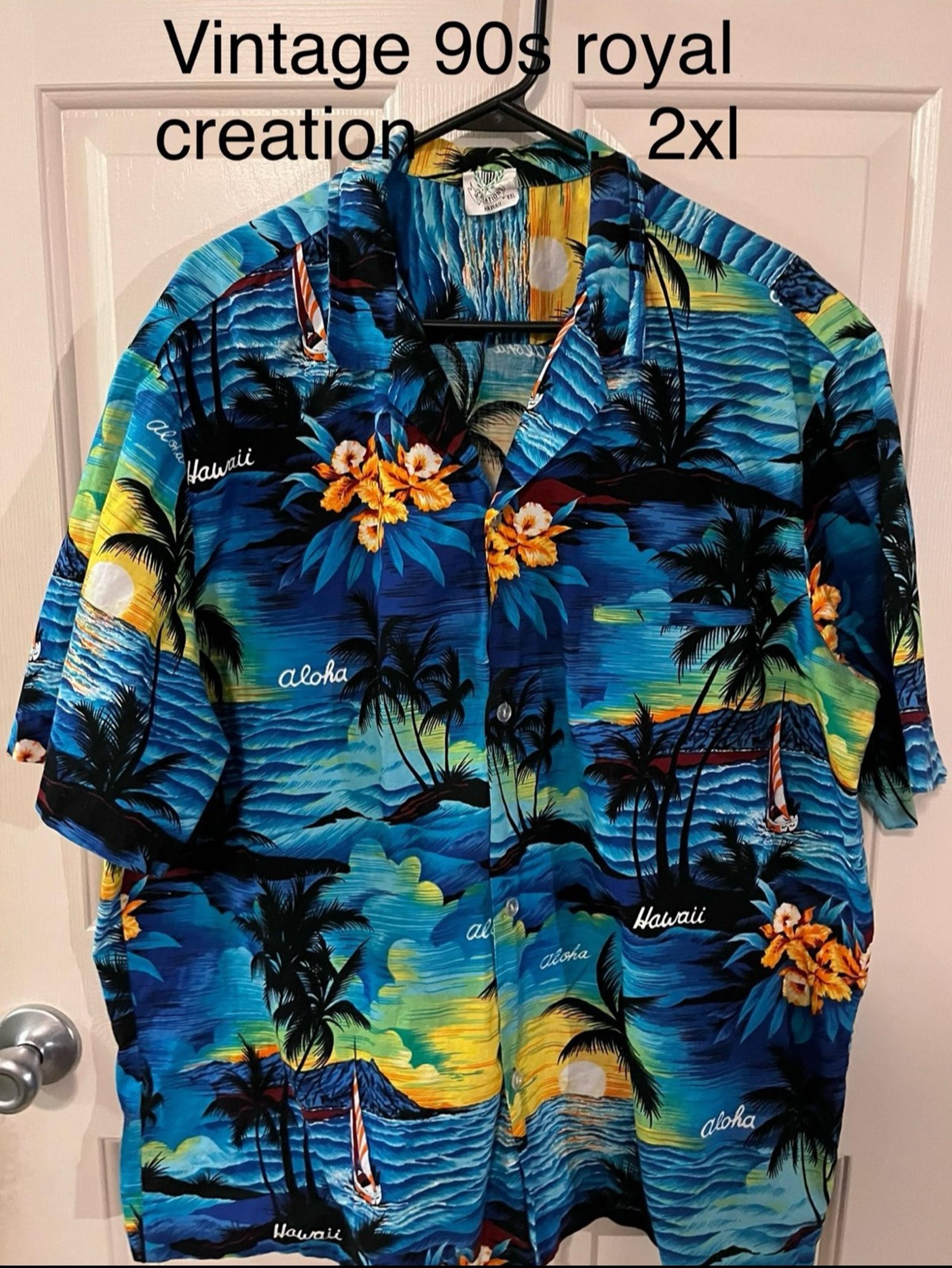 Vintage 90's Royal Creations Hawaiian Shirt Button 2xl