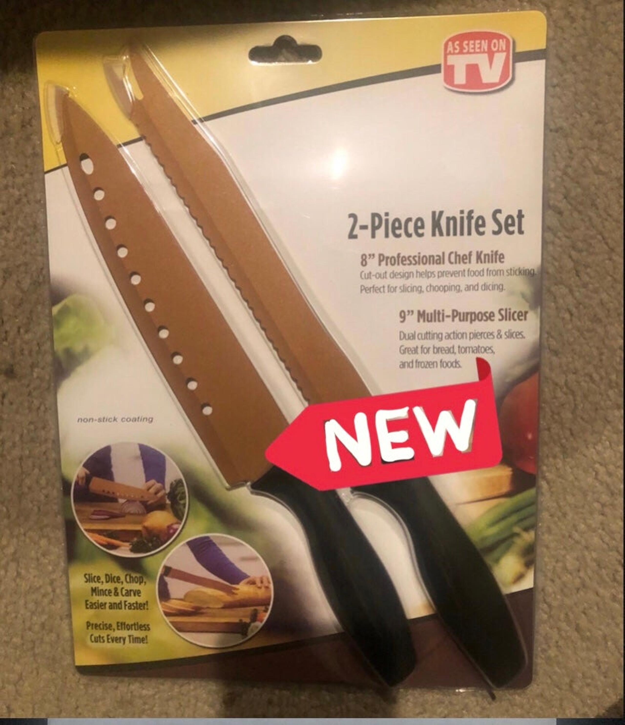Knife Set - 2 piece - - Brand New! - As Seen on TV