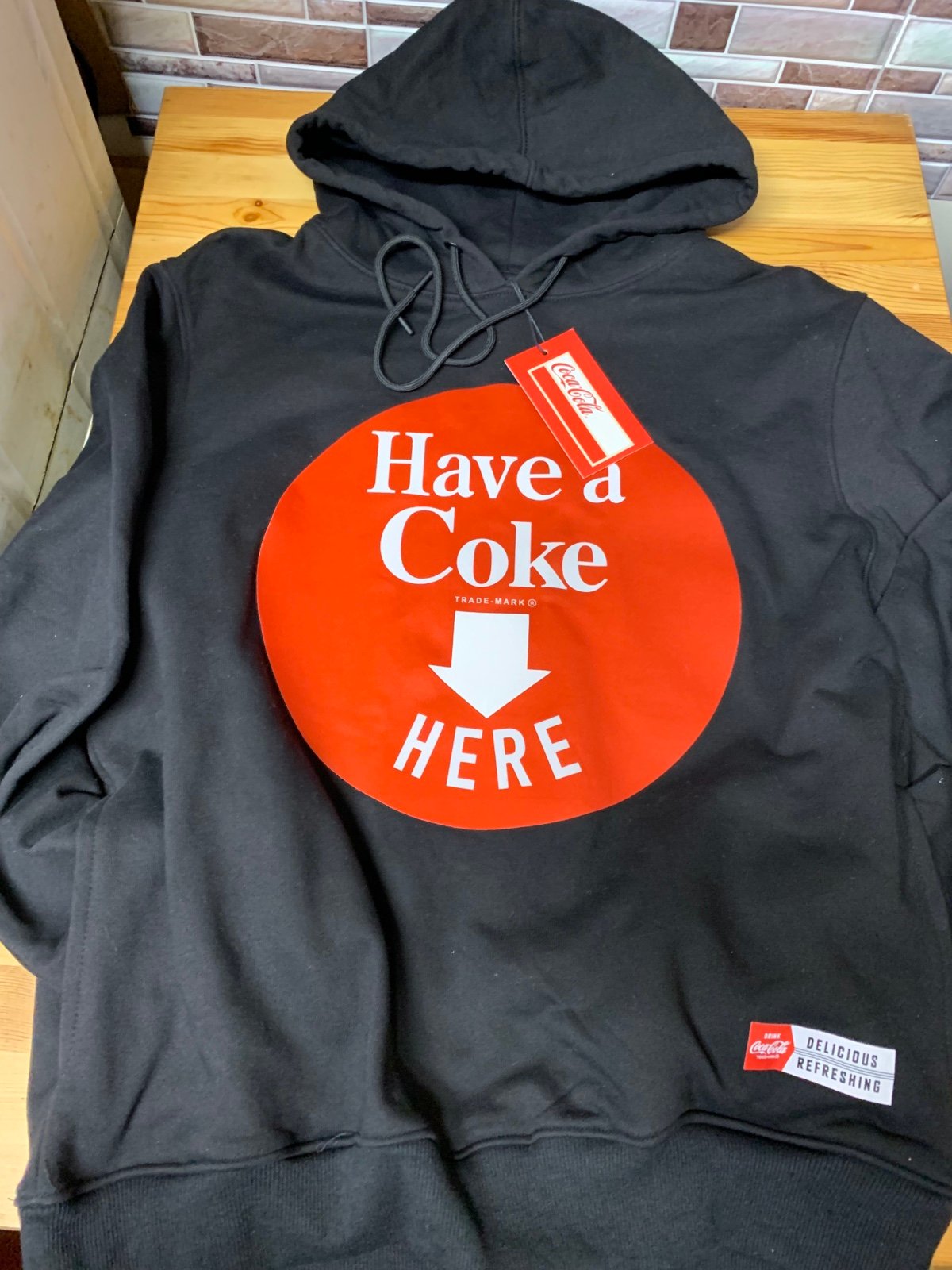 Freeze Max Men's Black Coca-Cola Have A Coke Here Pullover Hoodie