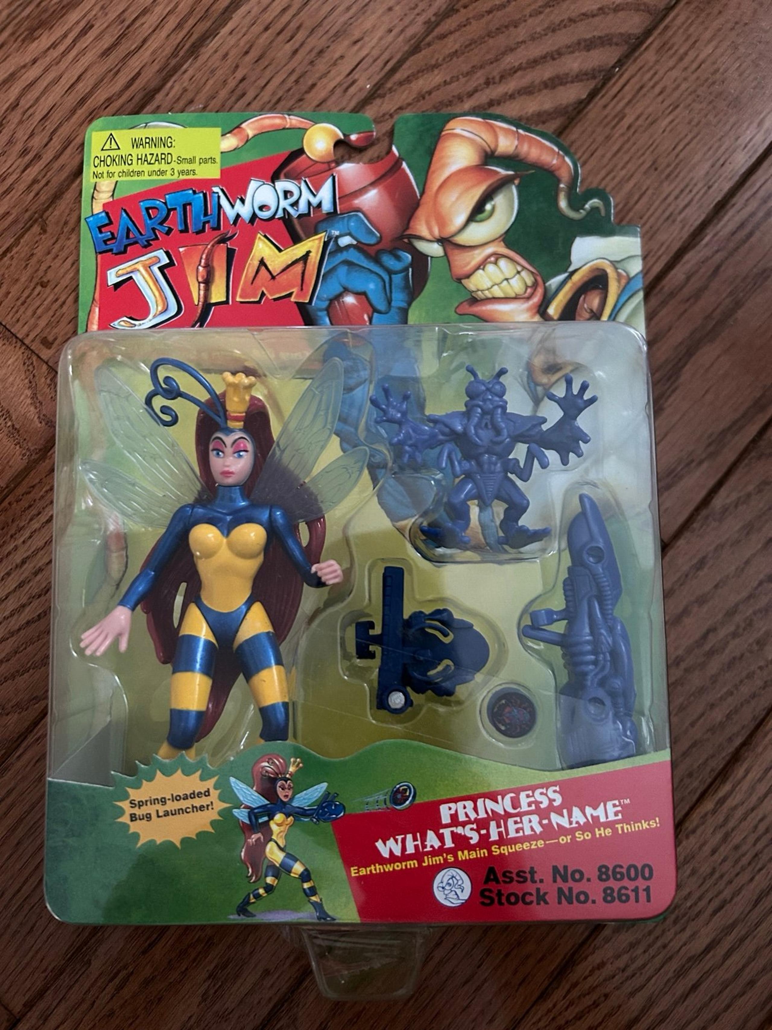 Earthworm Jim 'Princess What's Her Name Action' Figure 1994 Playmates sealed