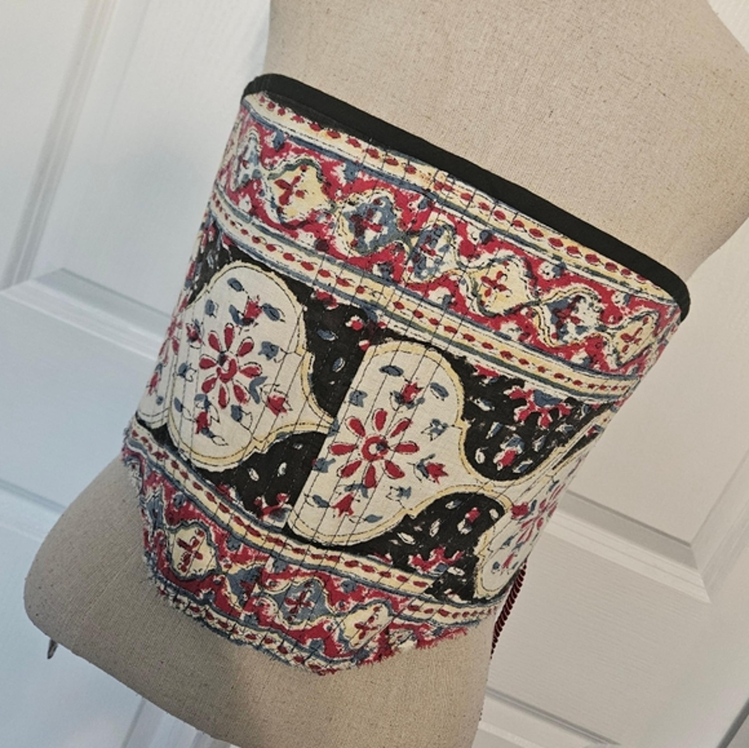 Handmade Colorful Embroidered Corset