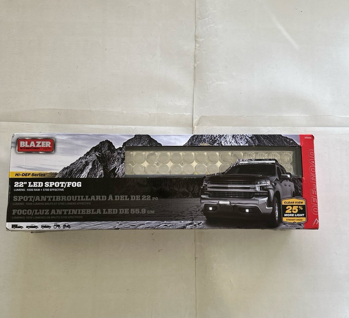 Blazer 12V/24V LED Light Bar - 22in 7200 Lumens, 40 LEDs, Model# C3022K