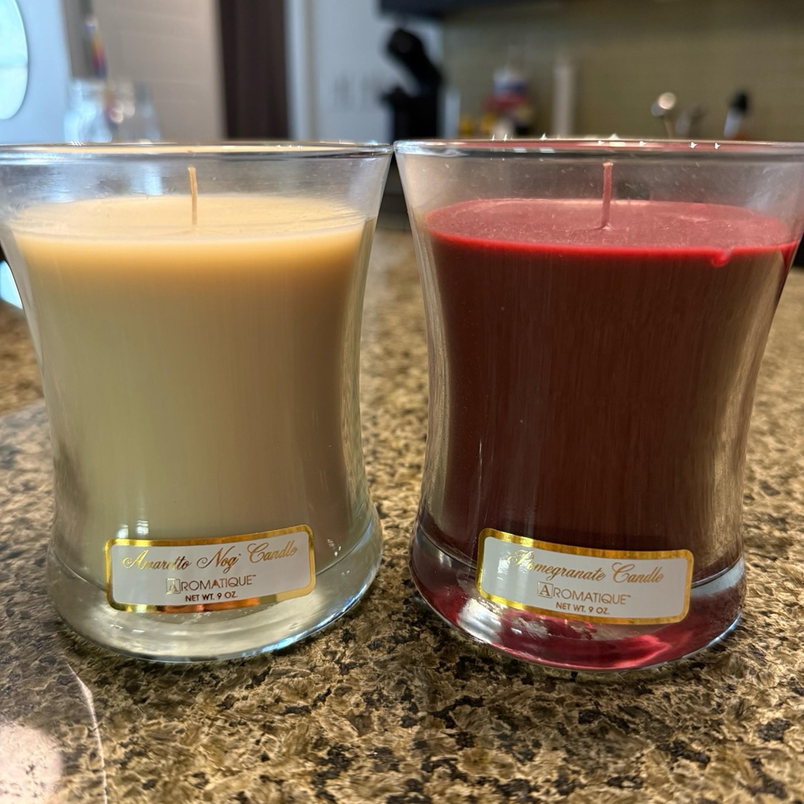 Aromatique Candles (Amaretto Nog and Pomegranate)