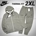 New Nike Therma-FIT Zip Hoodie and Pants, Gray, 2XL