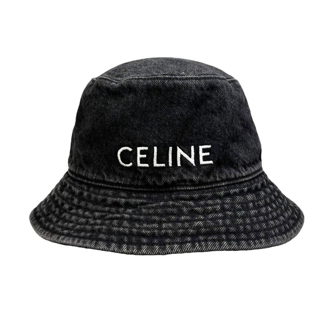 CELINE Bucket Hat Washed Denim S