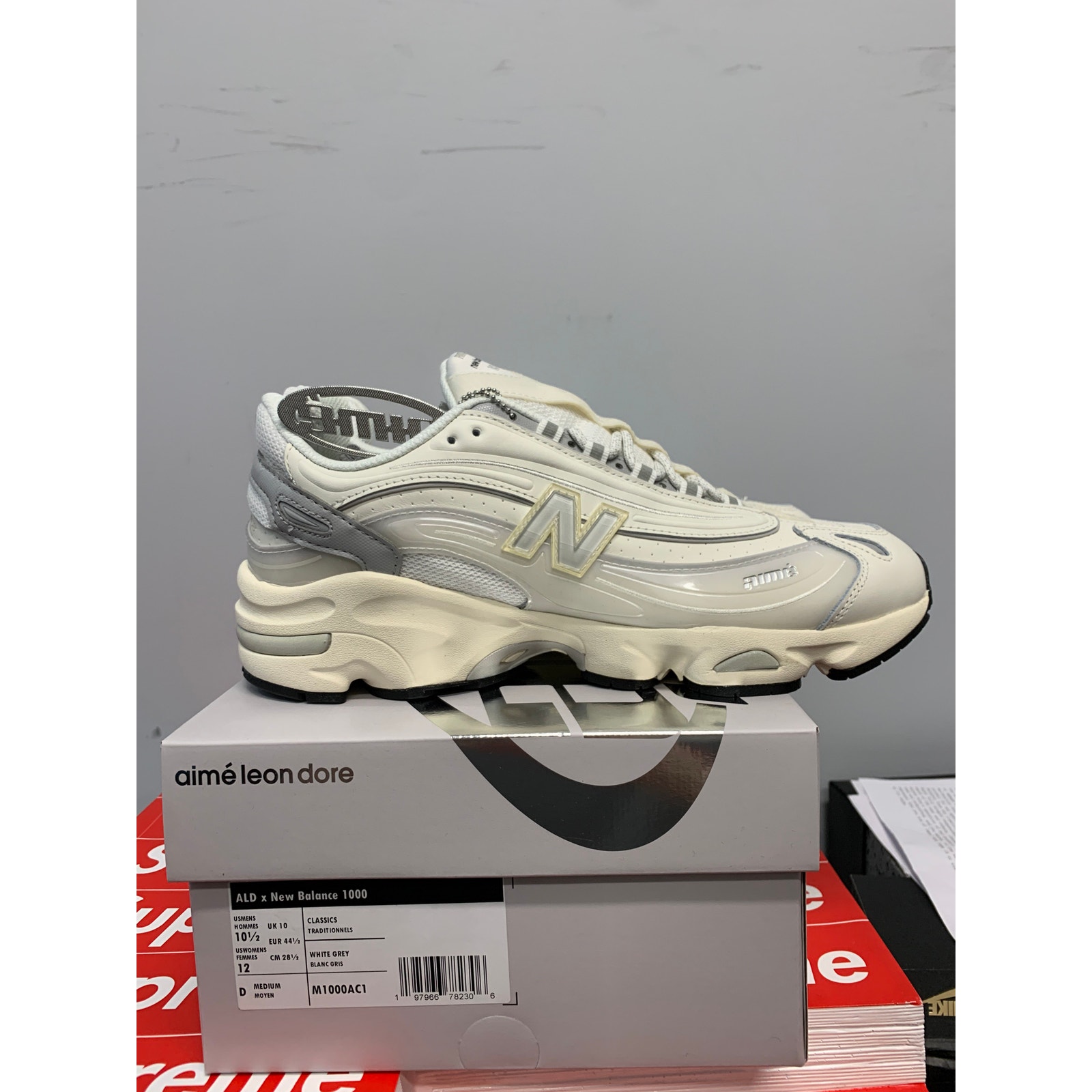 New Balance 1000 Aime Leon Dore White Size 10.5 Brand New SHIPS NOW