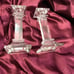 Mikassa Crystal Candlestick Holders Classic 6 inch pair 34