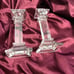 Mikassa Crystal Candlestick Holders Classic 6 inch pair 34