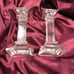 Mikassa Crystal Candlestick Holders Classic 6 inch pair 34