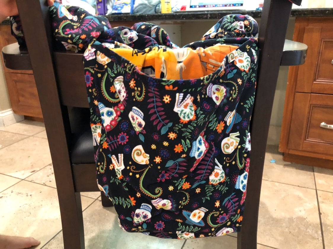 Handmade Shopping Cart Cover Halloween