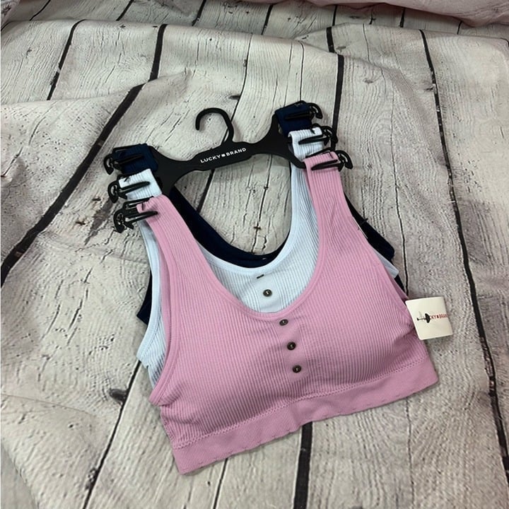 lucky brand 3pk seamless comfort bra size medium NWT LVD14352