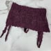 Victoria’s Secret Romantic Floral Sexy Lingerie Plum Lace Garter Skirt + Thong