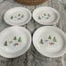 Lenox Christmas Profile Snow Day Porcelain Salad Plates (4)