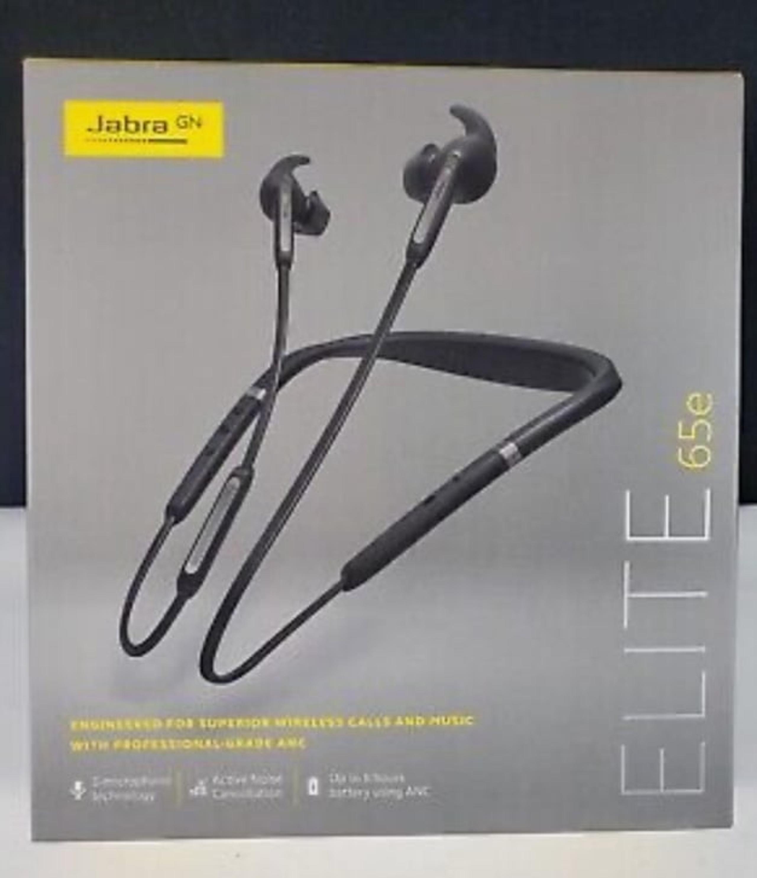 NIB Genuine Jabra Elite 65e Wireless Bluetooth Headphones Earbuds Titanium Black