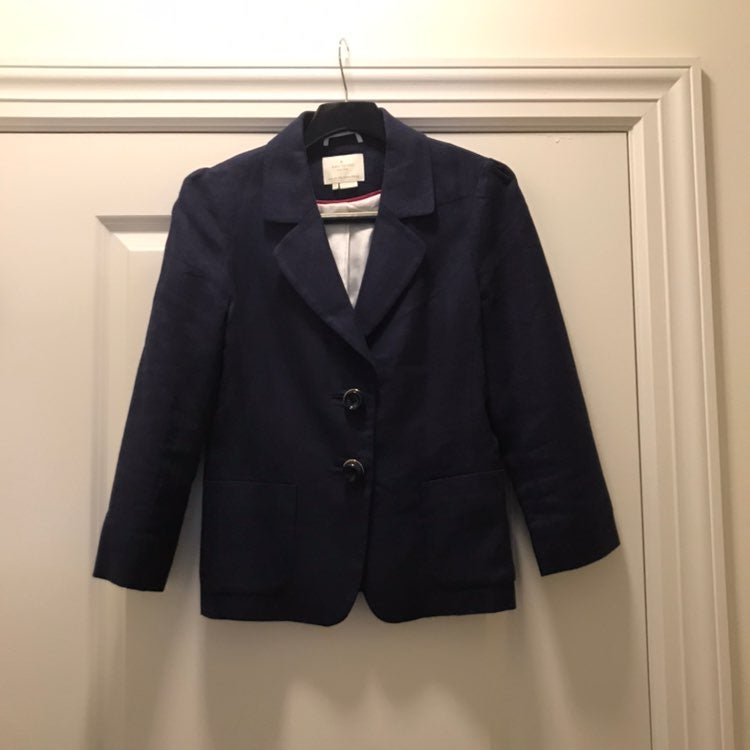Kate Spade navy blue blazer EUC
