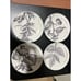 Grasslands Road Abundance/Blessings/Harmony/Laughter 4 desert plates