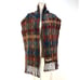 Intiwara Alpaca Woven Scarf Brown Blue Geometric Pattern