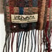 Intiwara Alpaca Woven Scarf Brown Blue Geometric Pattern