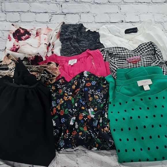 Lot of 9 women's tops size S/XS