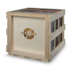 Stackable Record Storage Crate - Natural-ADWAD226
