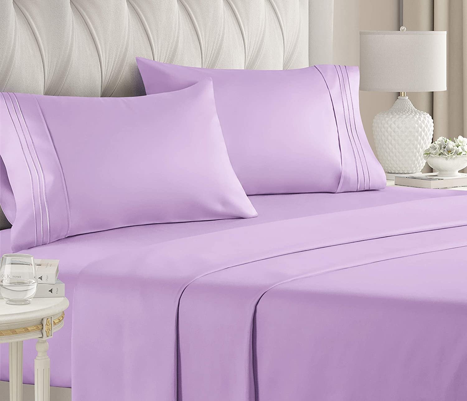 Ultra Soft Bed Sheet Set - Queen LAVENDER