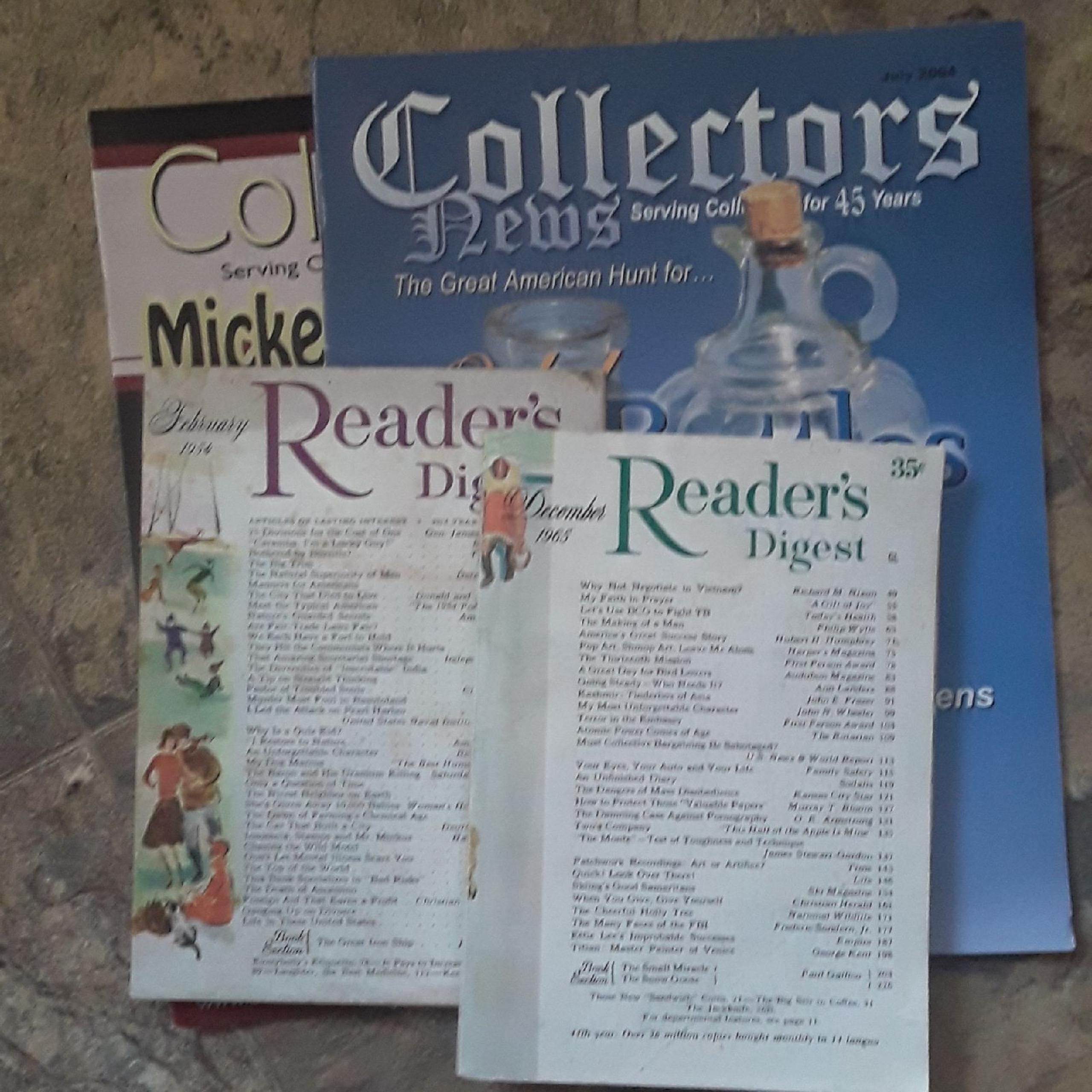 4 magazines for sale