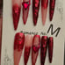 6 sets Press on nails for valentines