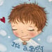 Original painting Its a Boy /B.Bara