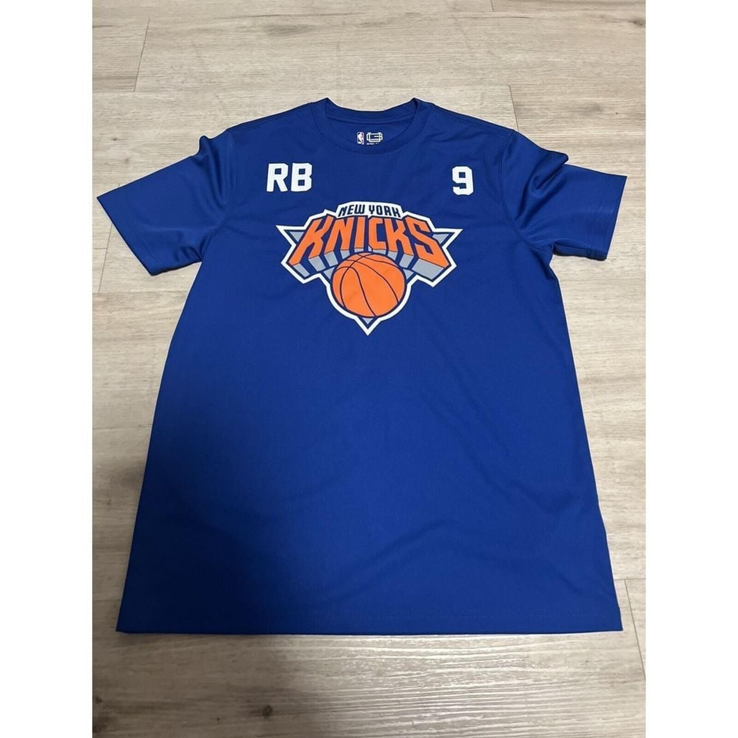 New York Knicks - RJ Barrett Mens Active Jersey Tee Shirt Blue M Ultra Game NBA