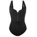 Skinny Dippers Jippa Zip Lock One Piece Swimsuit Black Size Medium NWT