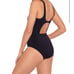 Skinny Dippers Jippa Zip Lock One Piece Swimsuit Black Size Medium NWT