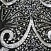 Vintage Niteline Beaded Sequin Black Silver Silk Mini Dress Size 2/4 Holiday NYE