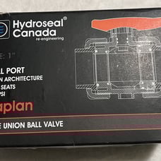 Hydroseal Canada 1” DN 40 200PSI True Union Ball Valve