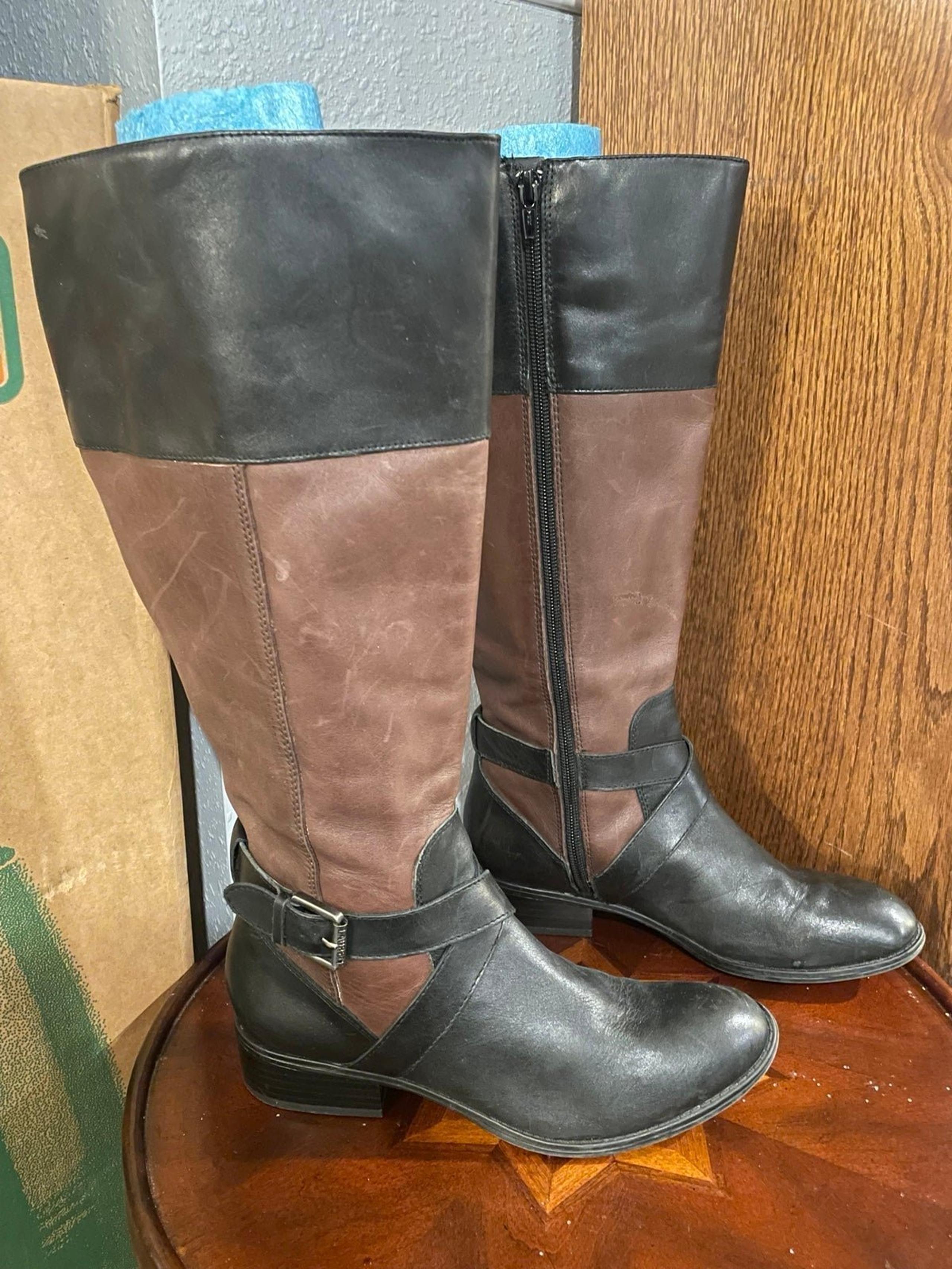 Ralph Lauren Maryann-W Riding Boots - Size 6B Wide Calf