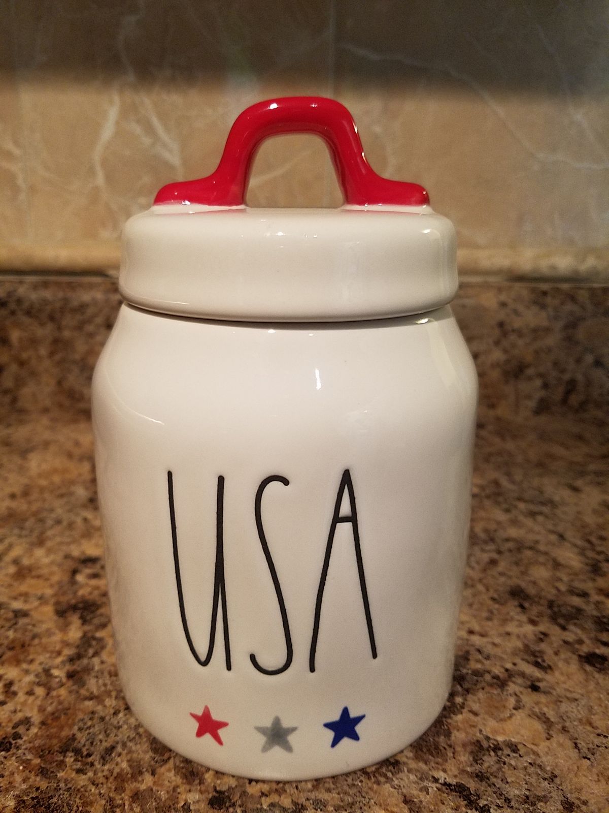 Rae Dunn USA Canister