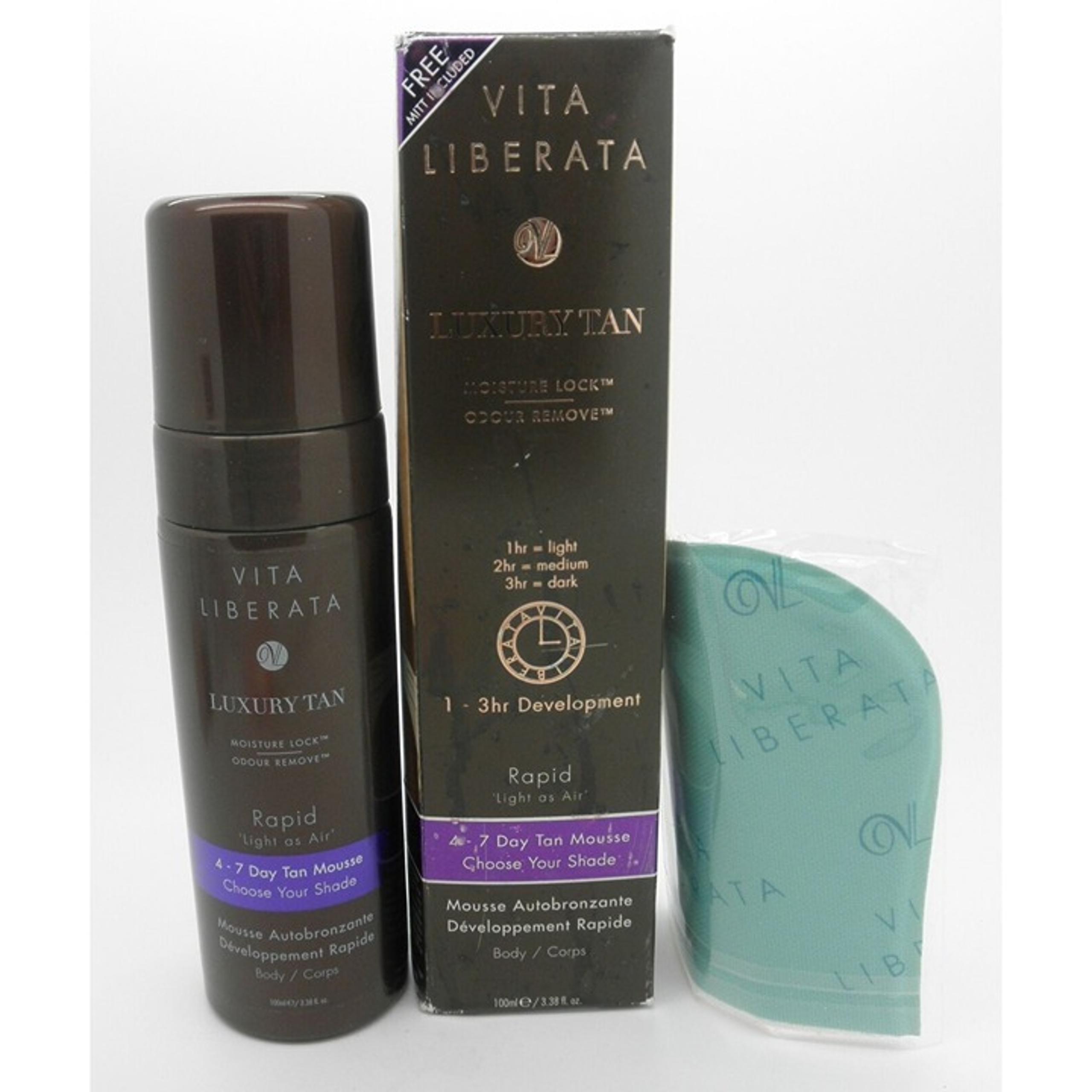 VITA LIBERATA Luxury Tan 4 - 7 Day Tan Mousse w/ Mitt