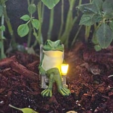 Miniature Frog Garden Statue Valentines Day Gifts Decor Fairy Garden Accessories