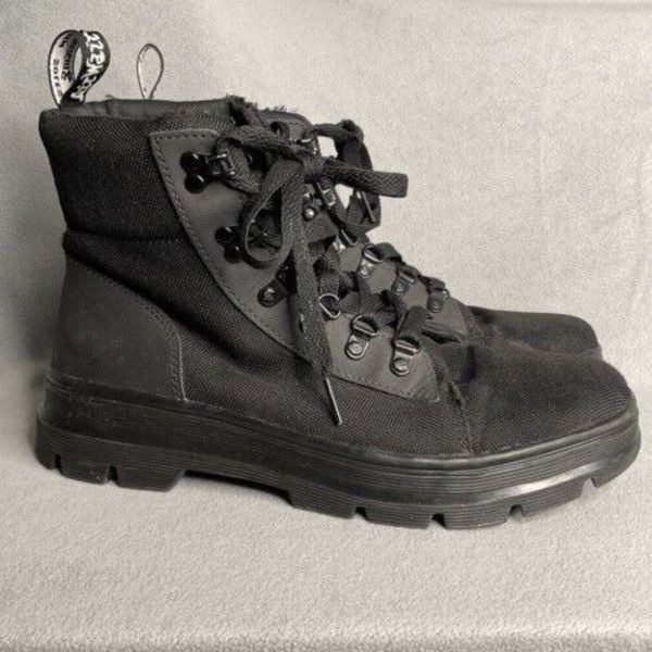 Dr. Martens Combs W Women’s Black Tech Lace Up Combat Boots Size 10L