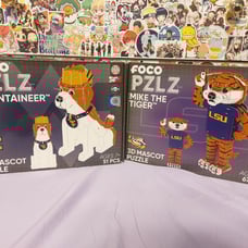*NEW* Set of 2 3D Puzzles Football Mascots WVMountaineer and LSU Mike the Tiger