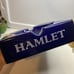 Square Rocky Patel Glass 4 Cigars Ashtray Navy Blue “H” Logo HAMLET