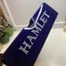 Square Rocky Patel Glass 4 Cigars Ashtray Navy Blue “H” Logo HAMLET