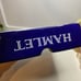 Square Rocky Patel Glass 4 Cigars Ashtray Navy Blue “H” Logo HAMLET