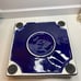 Square Rocky Patel Glass 4 Cigars Ashtray Navy Blue “H” Logo HAMLET