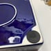 Square Rocky Patel Glass 4 Cigars Ashtray Navy Blue “H” Logo HAMLET