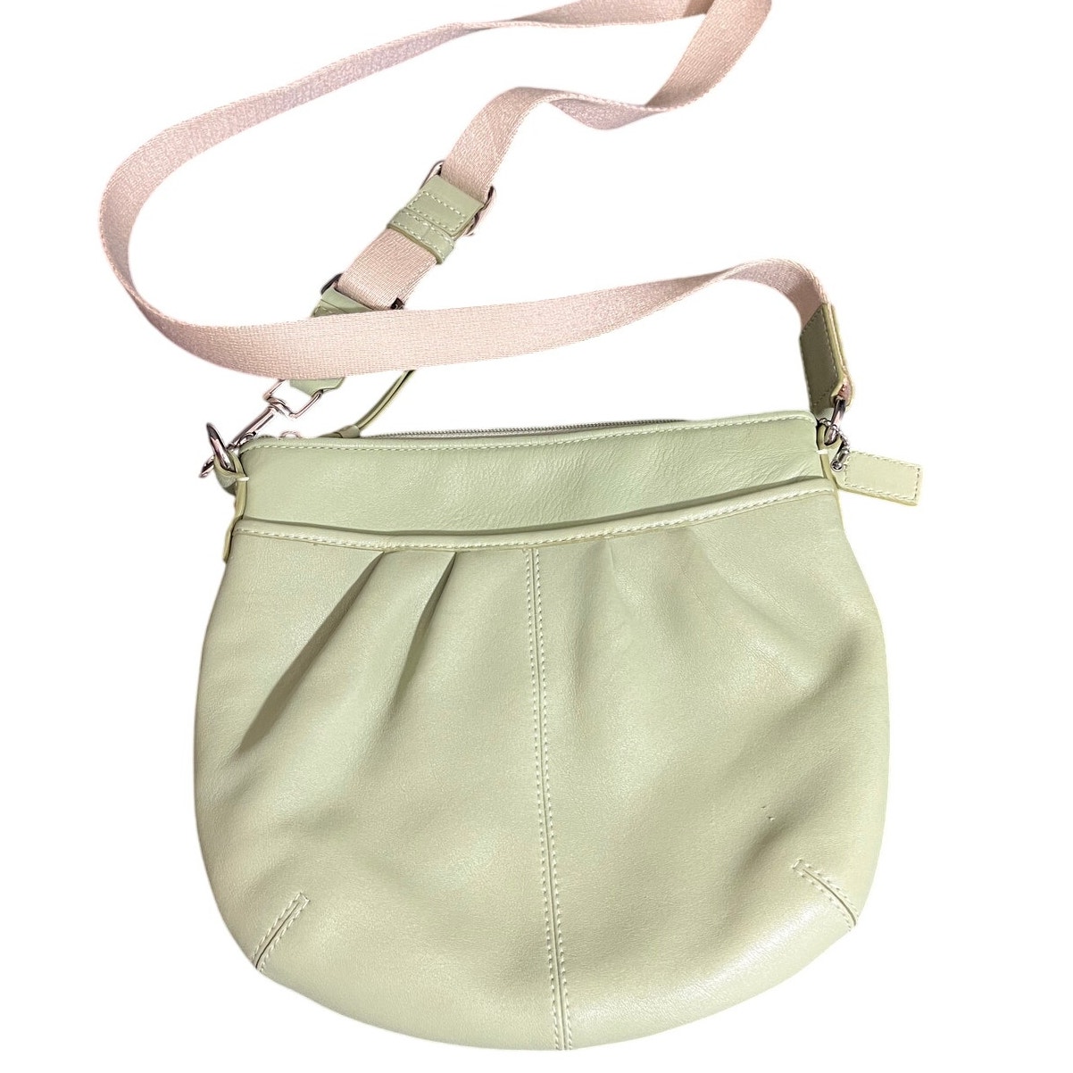 Coach Vintage Soho Green Soft Pebbled Leather Mint Green Y2K Purse Handbag