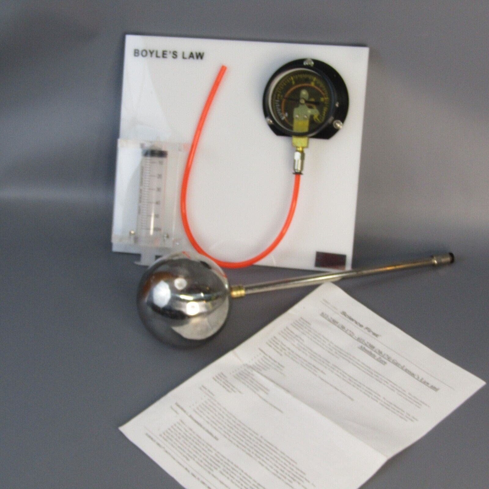 Science First Absolute Zero and Boyle's Law Lab Experiment Kit Home School Class