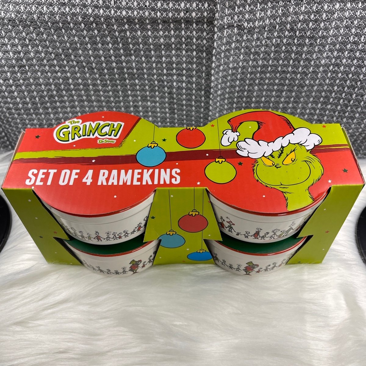 The Grinch Set Of 4 Ramekins