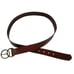 New Gap Leather Belt Brass Buckle Cognac Brown Infinity Ring Double Womens XL